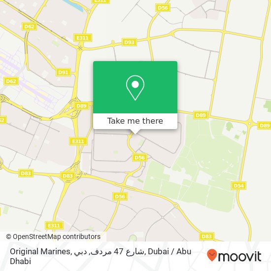 Original Marines, شارع 47 مردف, دبي map