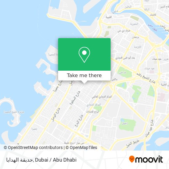 حديقة الهدايا map