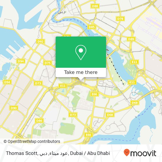 Thomas Scott, عود ميثاء, دبي map
