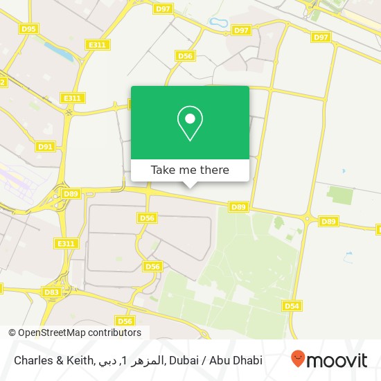 Charles & Keith, المزهر 1, دبي map