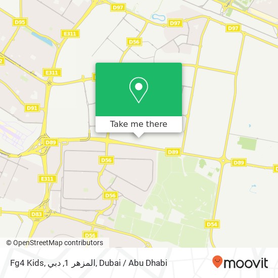 Fg4 Kids, المزهر 1, دبي map