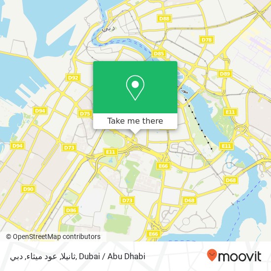 ثانيلا, عود ميثاء, دبي map