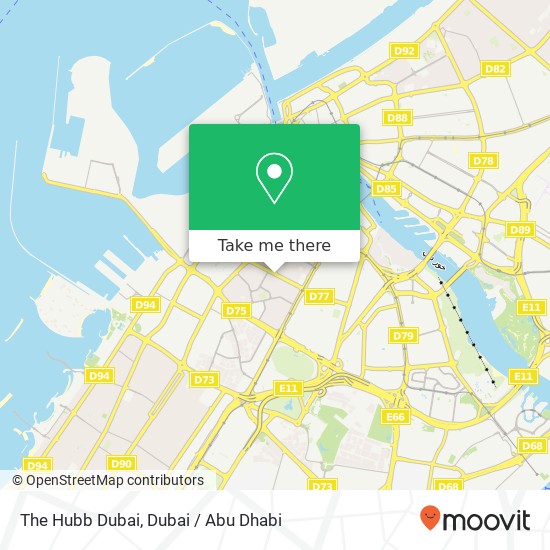 The Hubb Dubai map