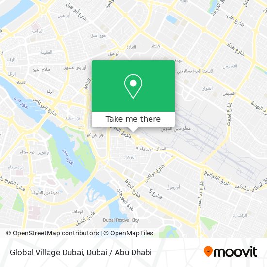 Global Village Dubai map