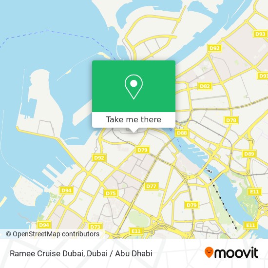 Ramee Cruise Dubai map