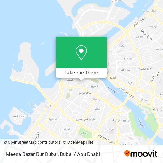 Meena Bazar Bur Dubai map