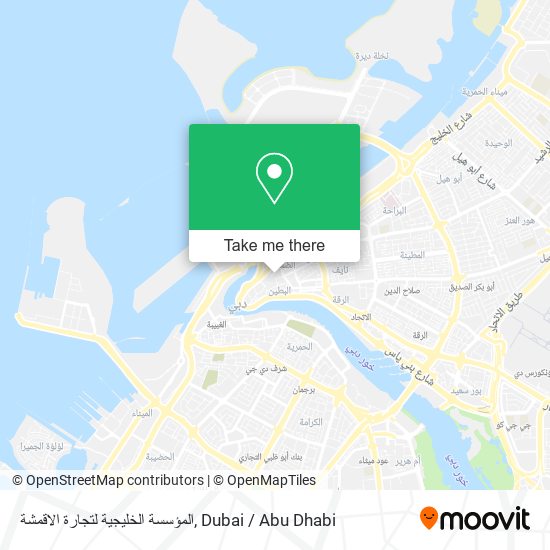 المؤسسة الخليجية لتجارة الاقمشة map