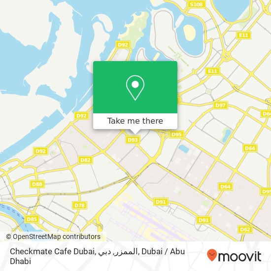 Checkmate Cafe Dubai, الممزر, دبي map