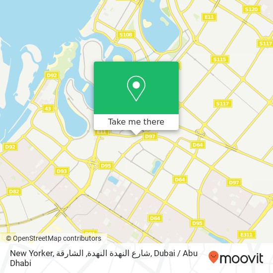 New Yorker, شارع النهدة النهدة, الشارقة map