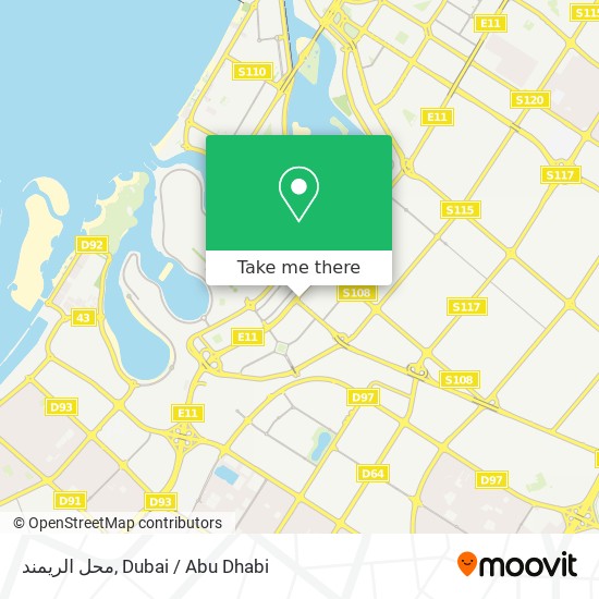 محل الريمند map