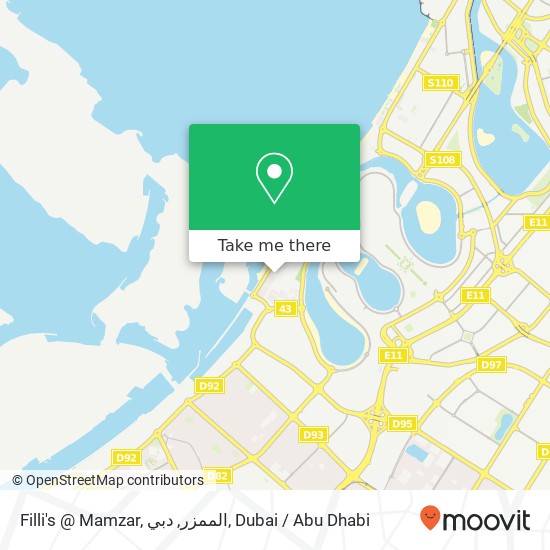 Filli's @ Mamzar, الممزر, دبي map