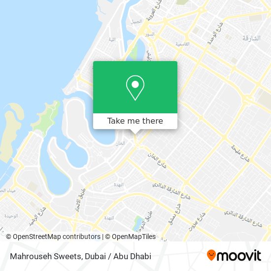 Mahrouseh Sweets map