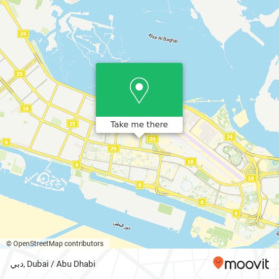 دبي map