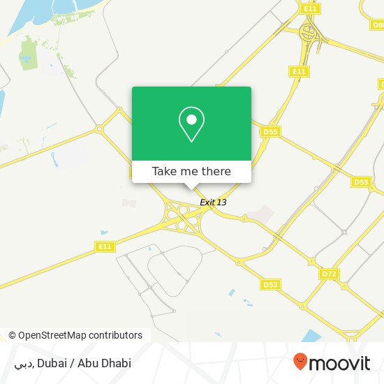 دبي map