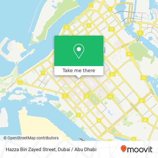 Hazza Bin Zayed Street map