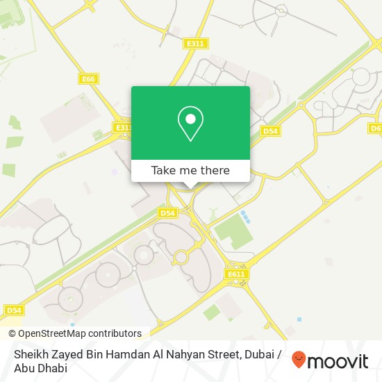 Sheikh Zayed Bin Hamdan Al Nahyan Street map