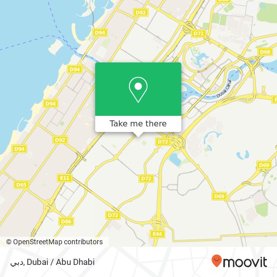 دبي map