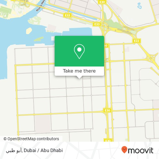 أبو ظبي map