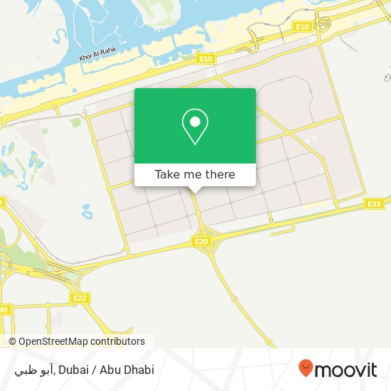 أبو ظبي map