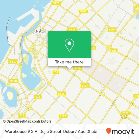Warehouse # 3 Al Dejla Street map