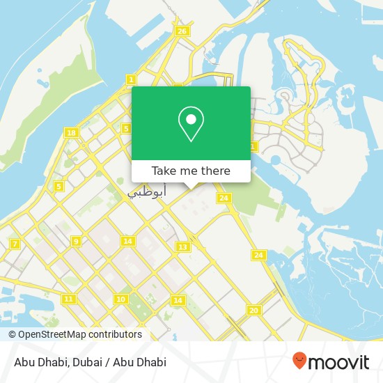 Abu Dhabi map