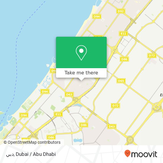 دبي map