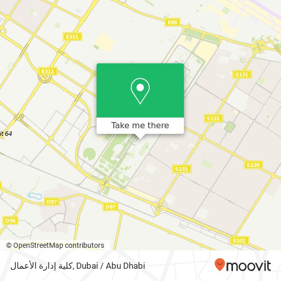 كلية إدارة الأعمال map