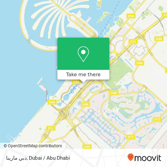 دبي مارينا map