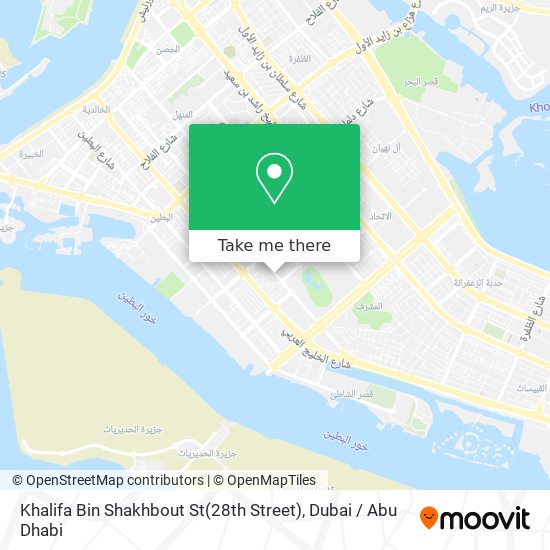 Khalifa Bin Shakhbout St(28th Street) map