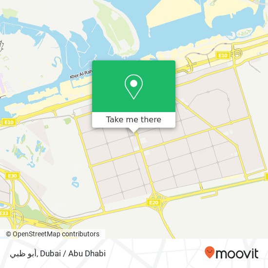 أبو ظبي map