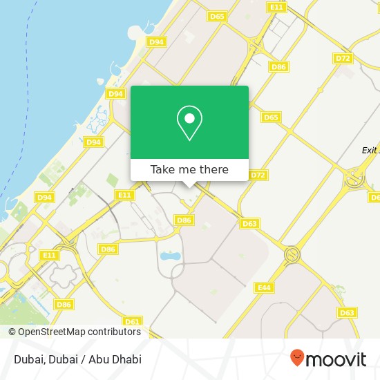 Dubai map