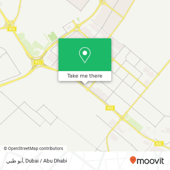 أبو ظبي map