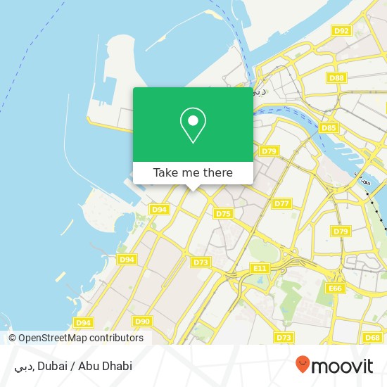 دبي map