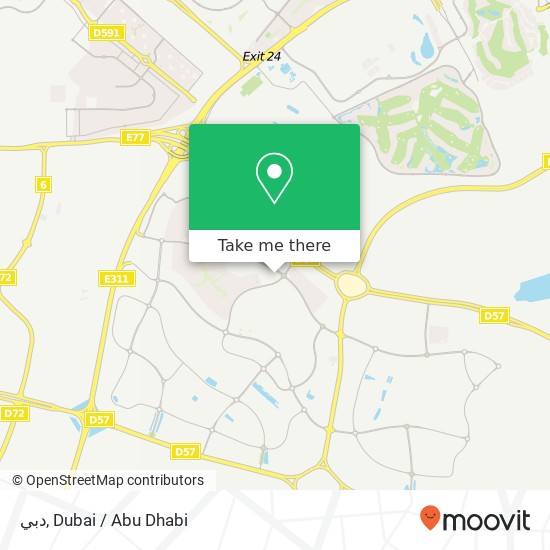 دبي map