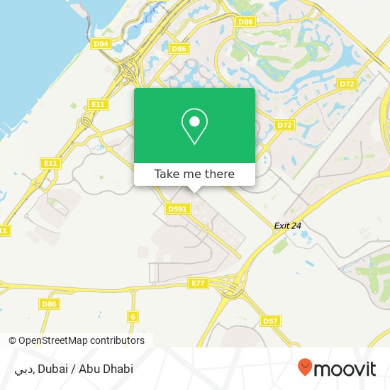 دبي map