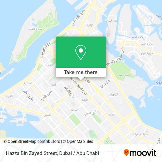 Hazza Bin Zayed Street map