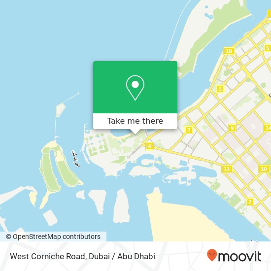 West Corniche Road map