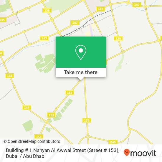 Building # 1 Nahyan Al Awwal Street (Street # 153) map
