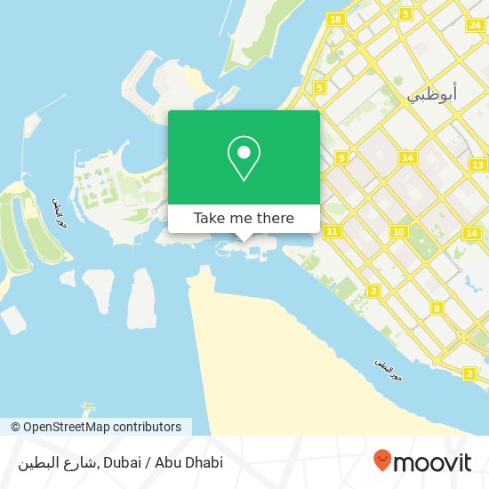 شارع البطين map