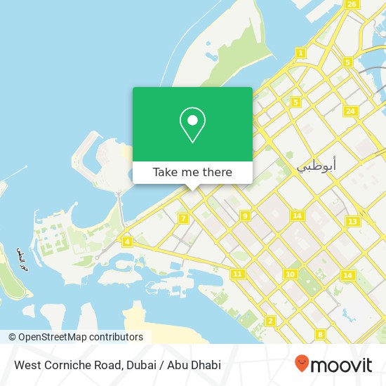 West Corniche Road map