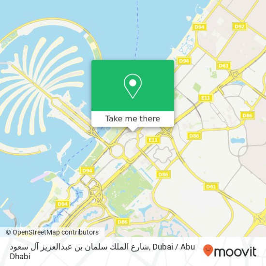 شارع الملك سلمان بن عبدالعزيز آل سعود map