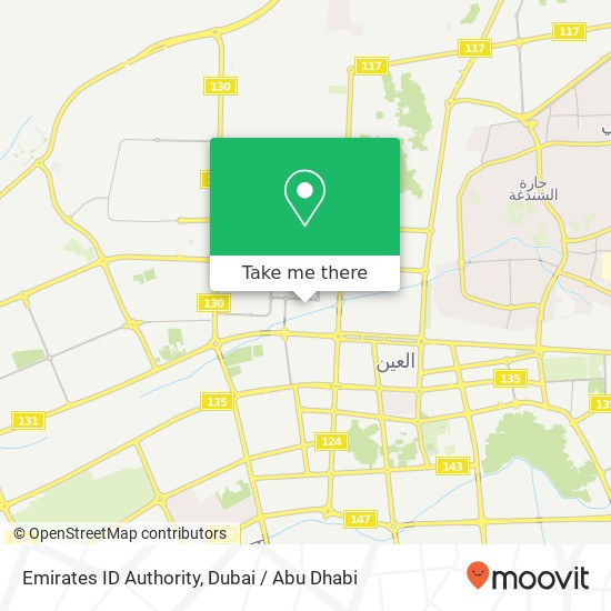 Emirates ID Authority map