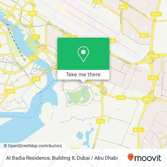 Al Badia Residence, Building 8 map