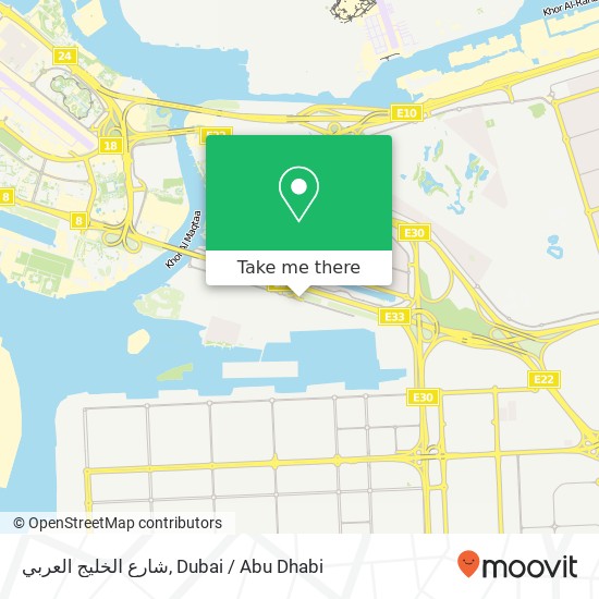 شارع الخليج العربي map