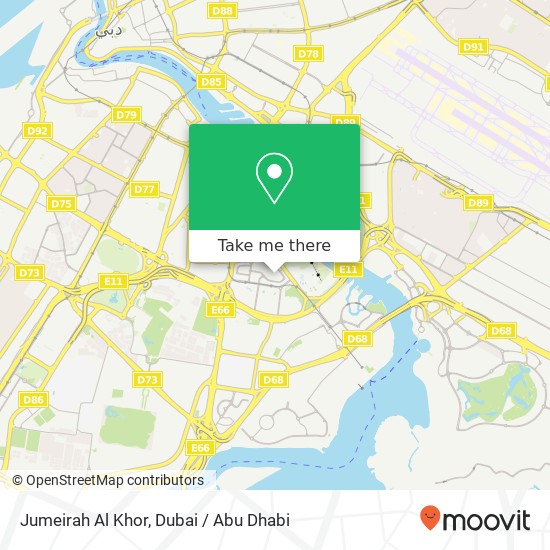 Jumeirah Al Khor map