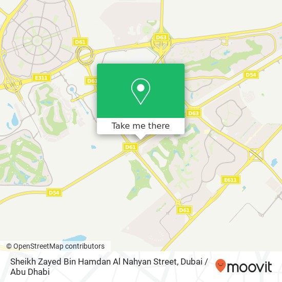 Sheikh Zayed Bin Hamdan Al Nahyan Street map