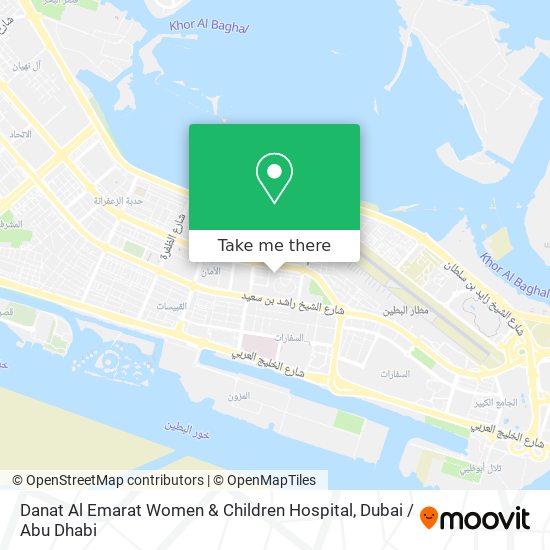 Danat Al Emarat Women & Children Hospital map