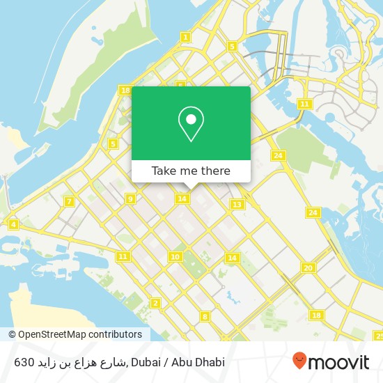 630 شارع هزاع بن زايد map