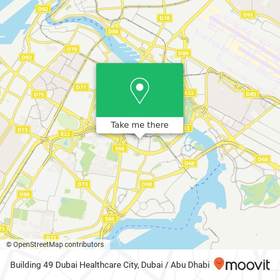 Building 49 Dubai Healthcare City map