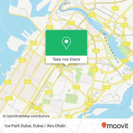 Ice Park Dubai map